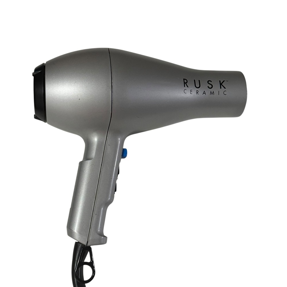 Rusk Ceramic Professional Hair Dryer 1900W Silver Model IR2002SV Blow Dryer